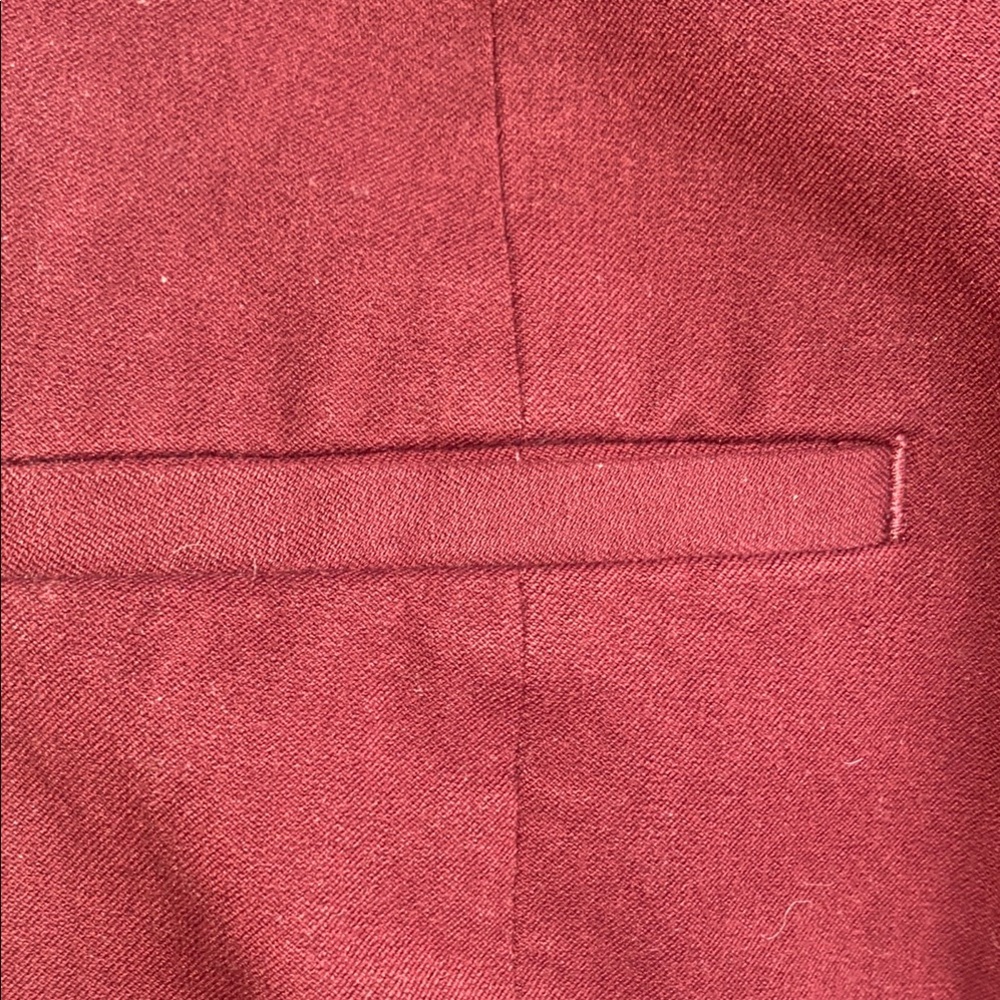 Maroon Skinny Pants Size 0 Women Ankle Slim Small Burgundy Red Banana Republic - Picture 6 of 9